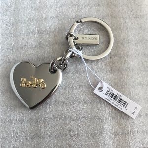NEW!COACH Horse and Carriage Heart Bag charm#NWT